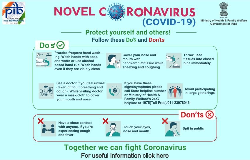 Preventive measures to be taken to contain the spread of Novel Coronavirus (COVID-19) - DoPT Order